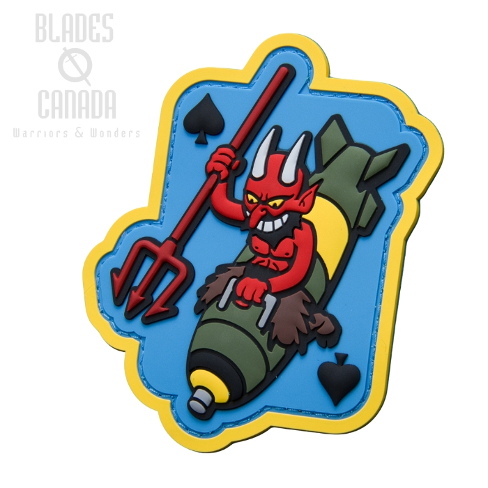 Mil-Spec Monkey - Devil Bomber PVC Morale Patch - Full Colour